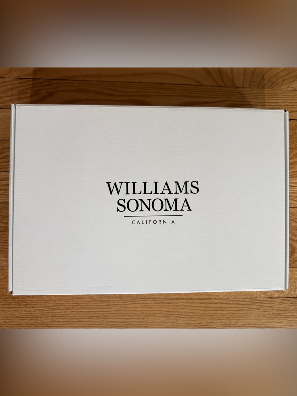 Williams Sonoma White Gift Box  Black Logo 12”x18”x 2.75”